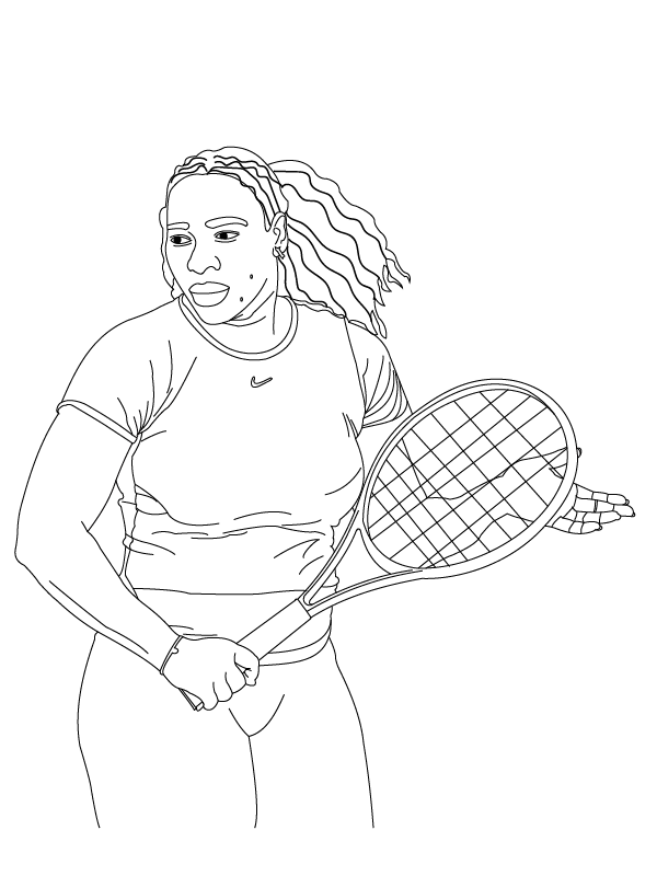 Serena Williams Preparing to Play