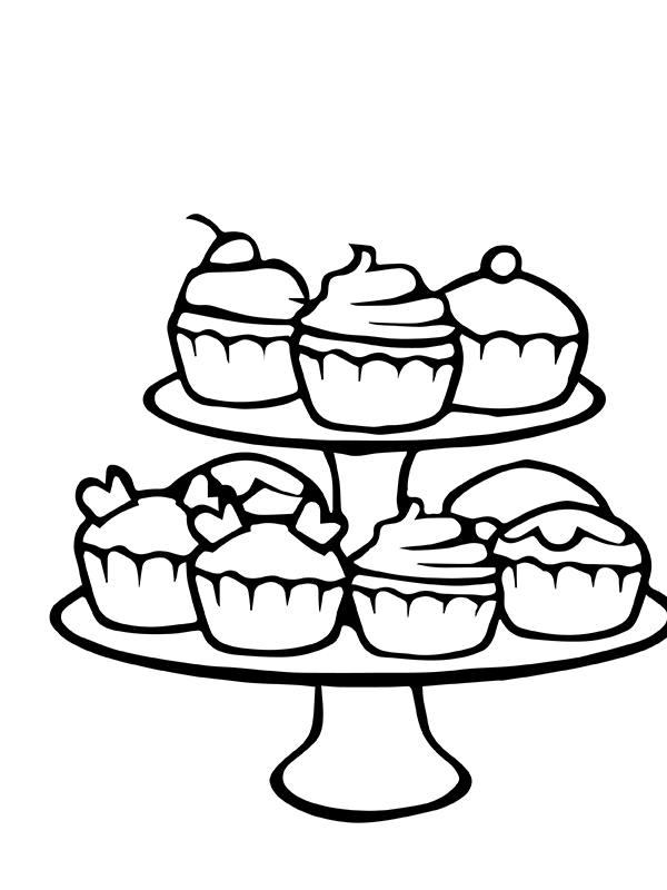 Seven Plain Cupcakes