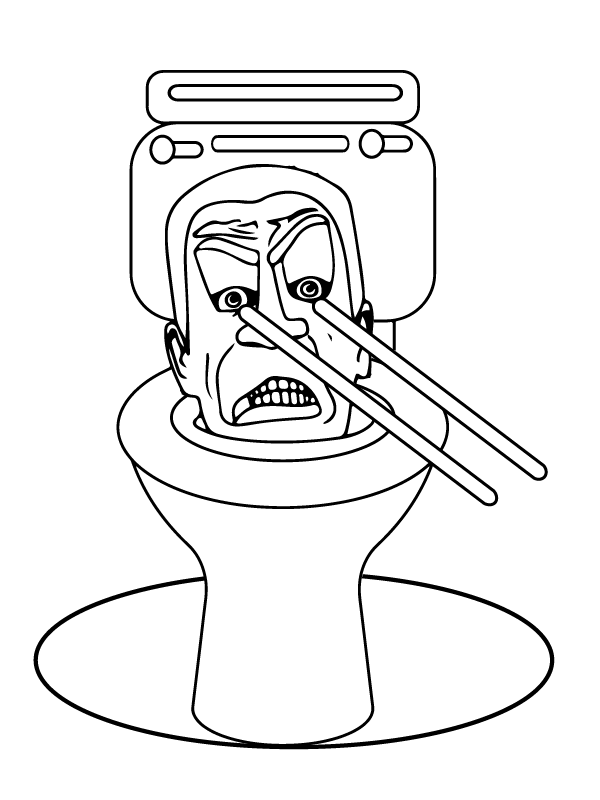 Shocked G-Man Skibidi Toilet
