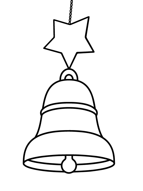 Simple Christmas Bell Printable