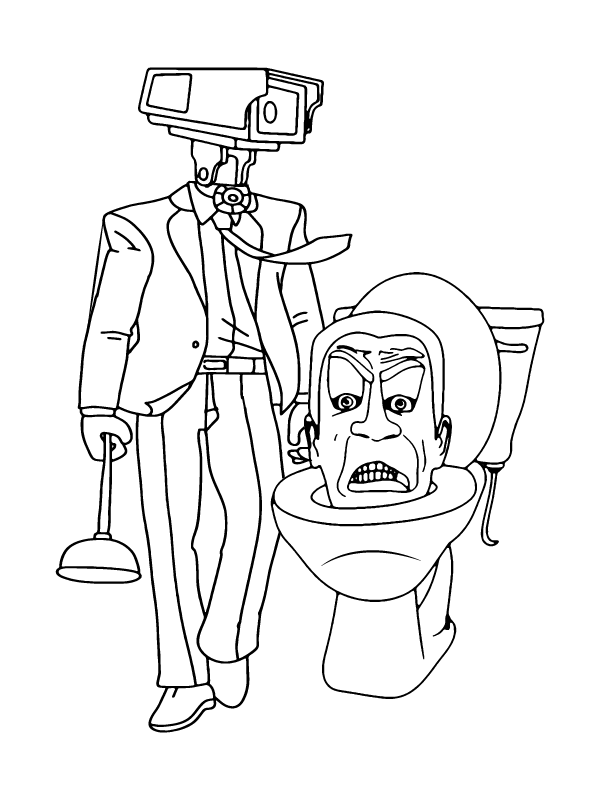 Skibidi Toilet and Cameraman