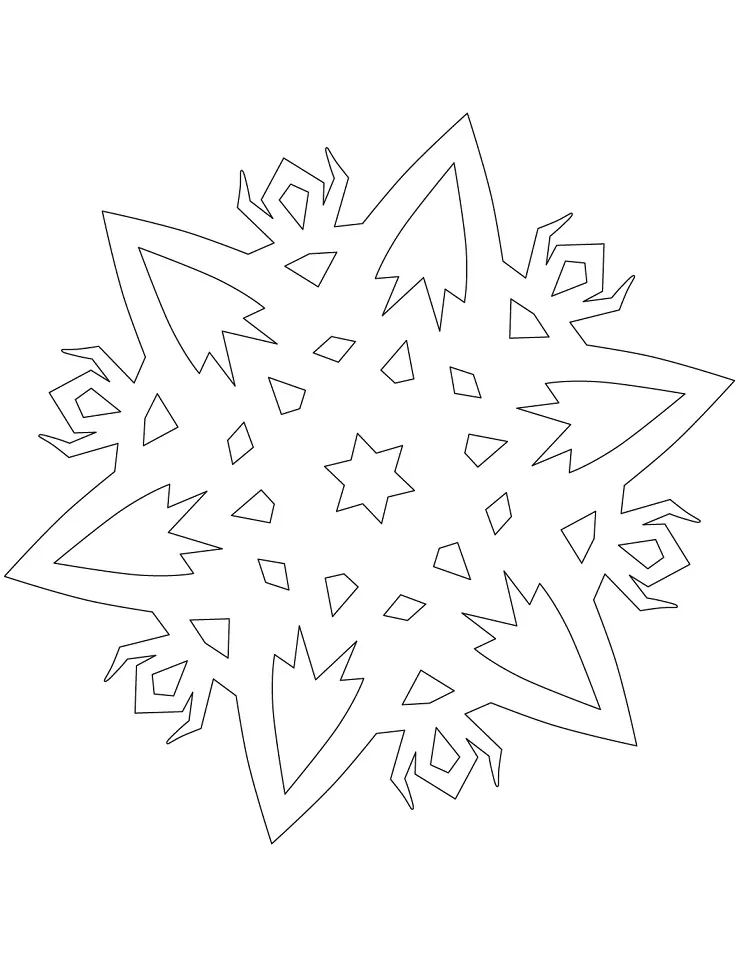 Snowflake with Ritual Creatures