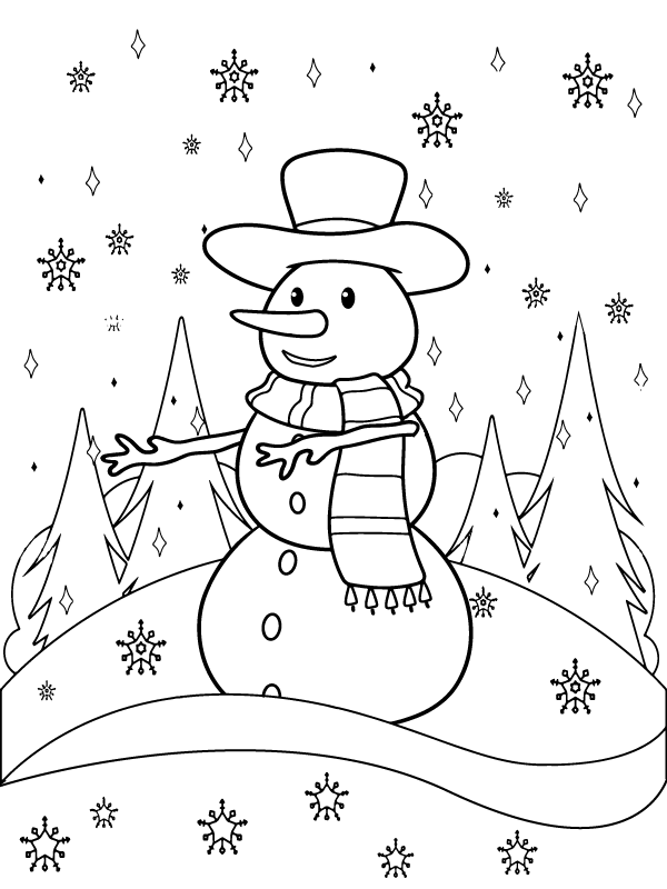 Snowman on Big hill