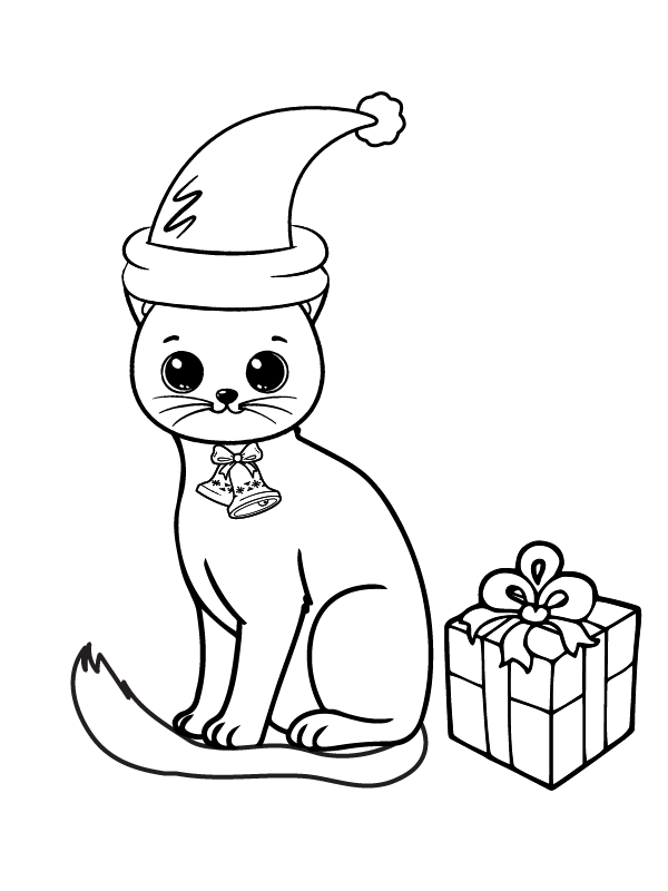 Super süße Katze Weihnachten