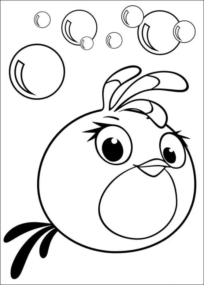 Überraschte Angry Birds Stella