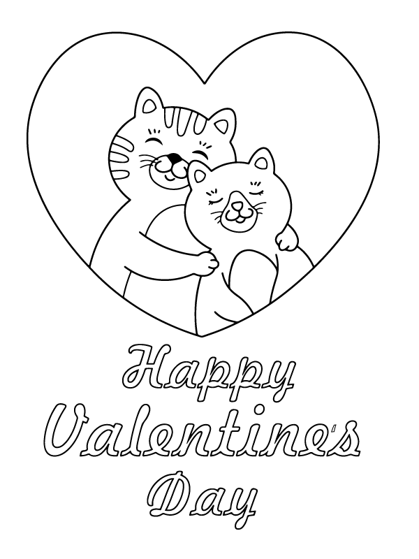 Sweet Cats in Valentine's Day