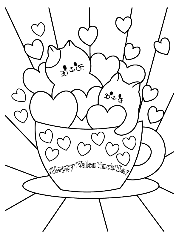 Toddler Valentine's Cats
