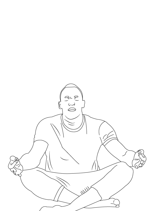 Usain Bolt Meditating