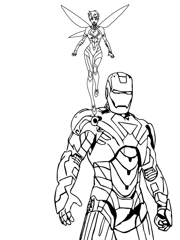 Wasp and Iron Man