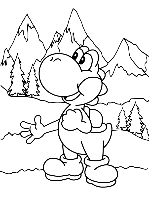 Yoshi in the Forest