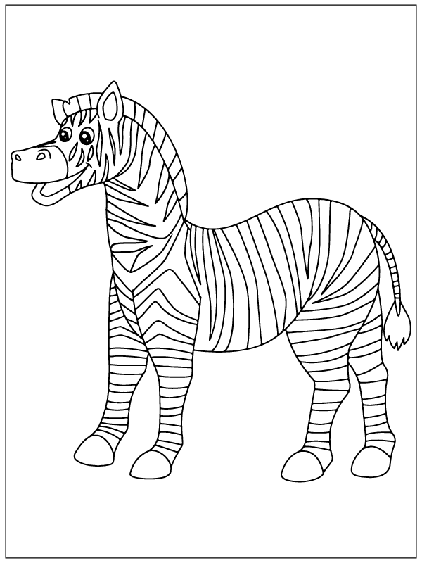 Zebra with Long Mane