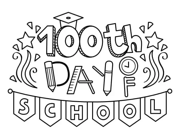 100th Day Of School Banner