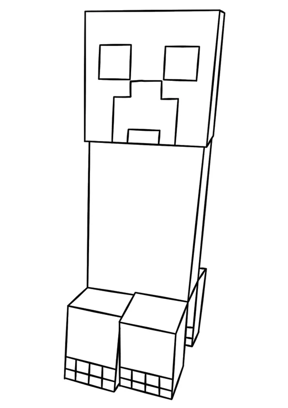 Minecraft Coloring Page