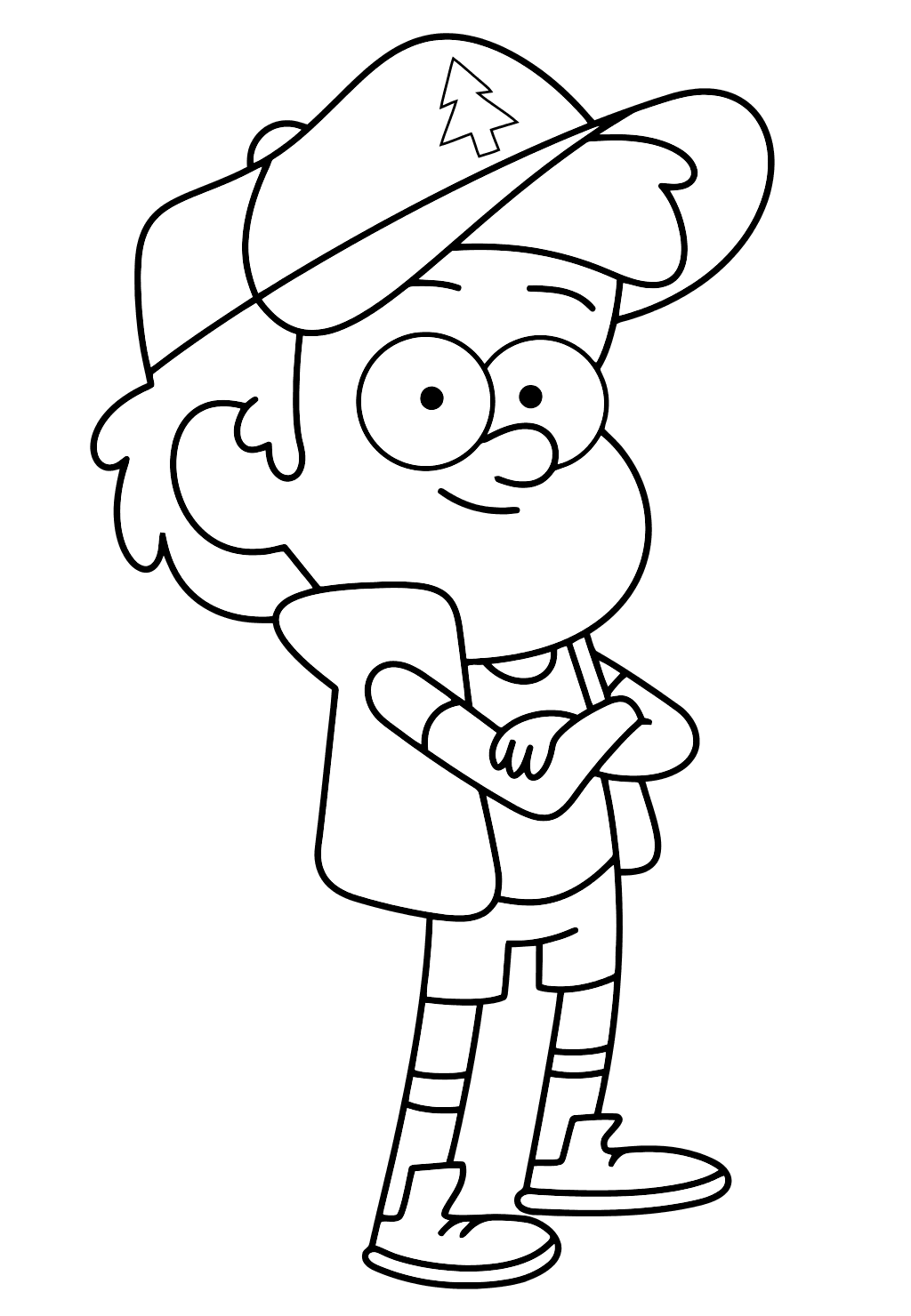 Happy Dipper - Coloring Pages