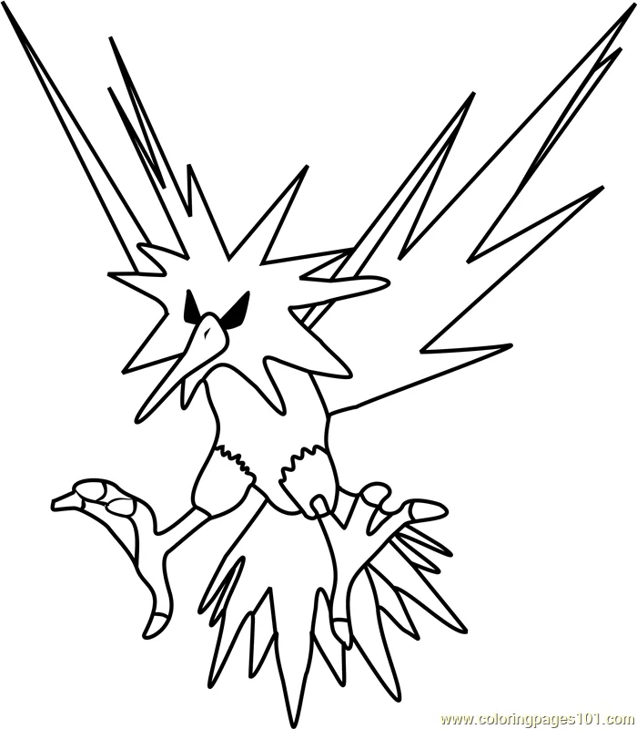 1530152979_zapdos-pokemon-coloring-page1 Färbung Seite - Kostenlose ...