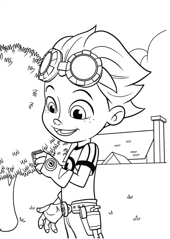 crush coloring pages rusty rivets