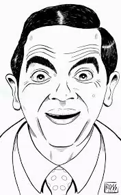 Mr. Bean Coloring Page