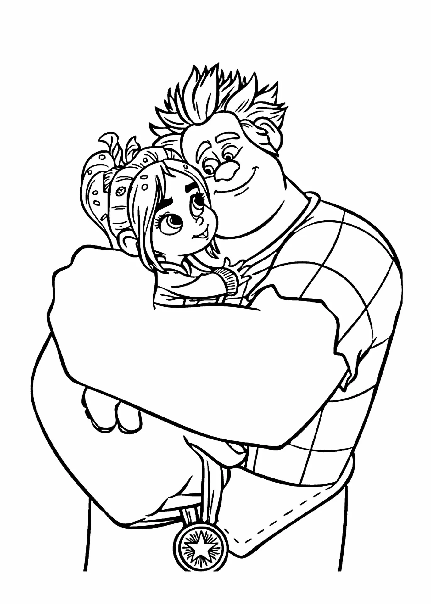 Ralph and Vanellope coloring pages for kids printable free Collection