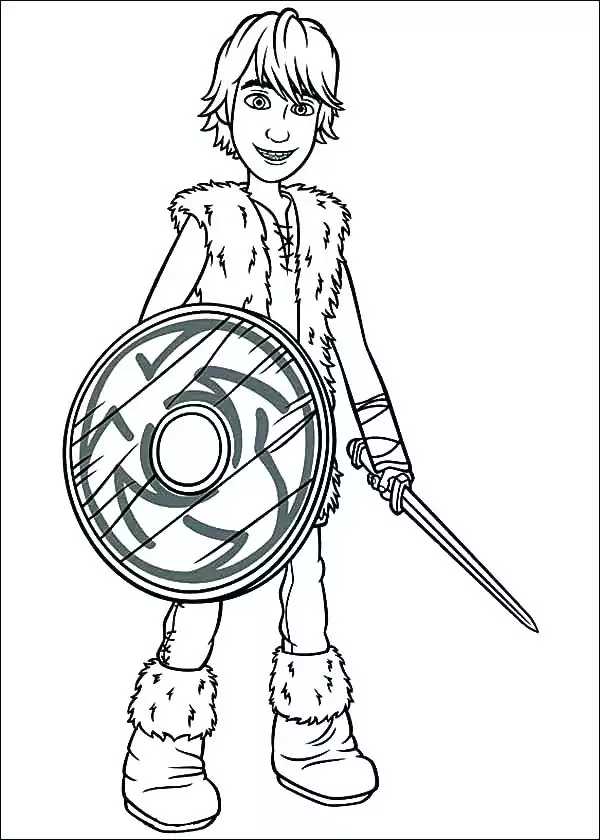 Hiccup Coloring Page