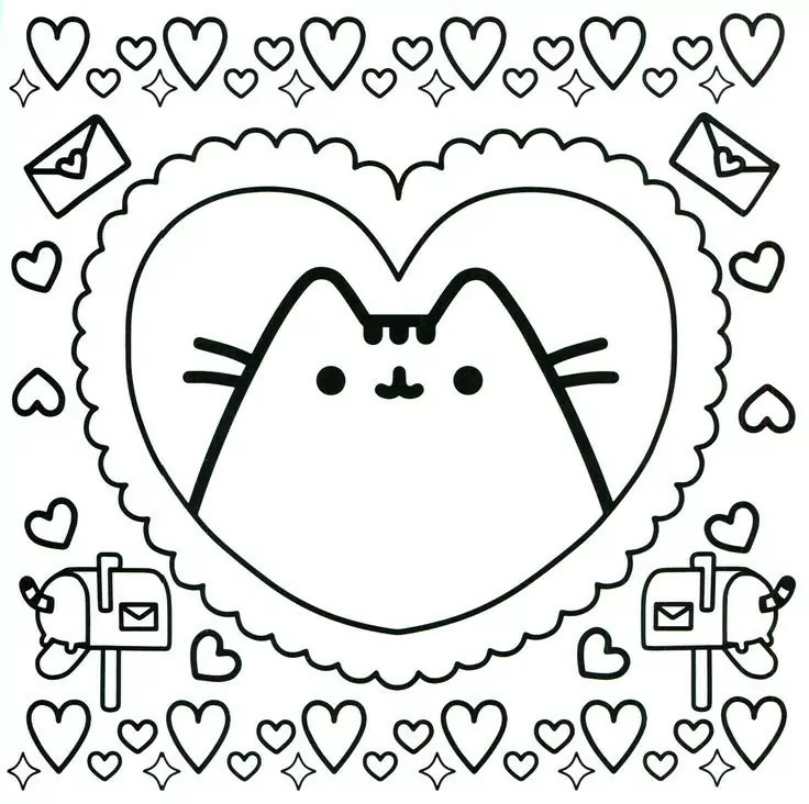 19+ Pusheen Pictures To Color