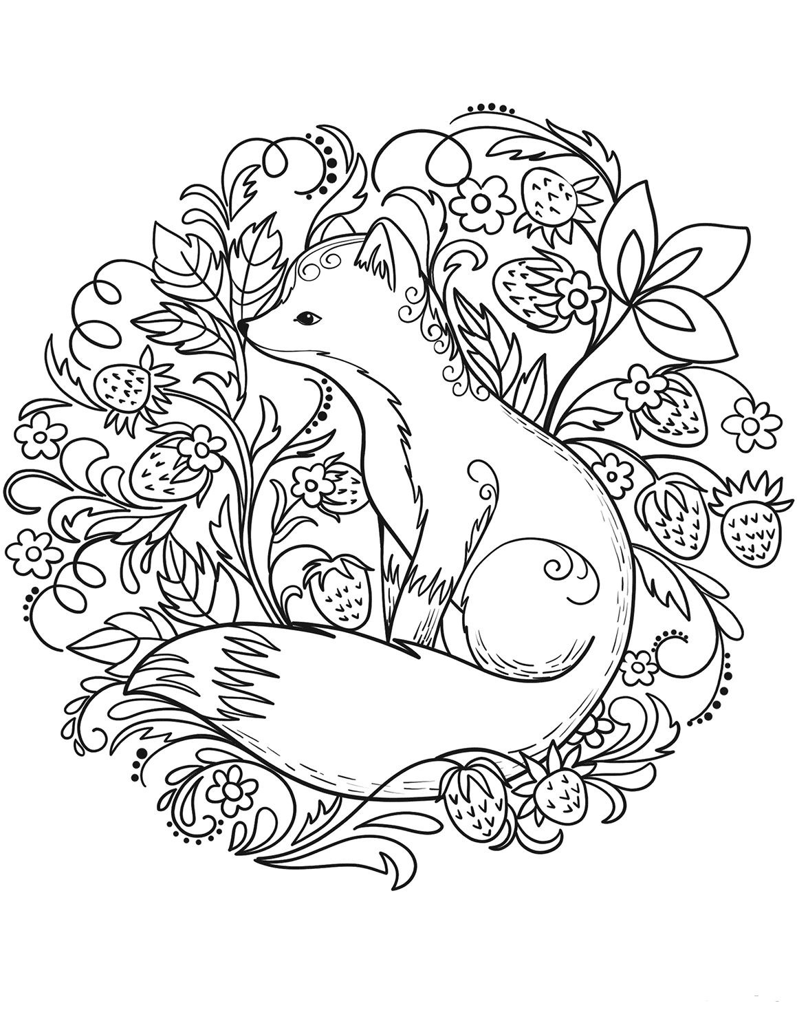 Fox - Coloring Pages