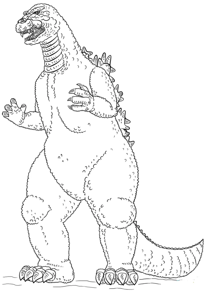 A Godzilla - Coloring Pages