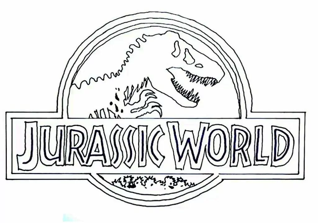 Logo Of Jurassic World Coloring Page - Free Printable Coloring Pages ...