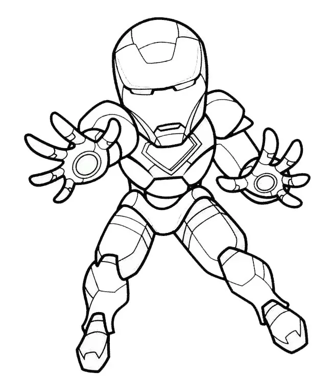 Iron Man Coloring Page