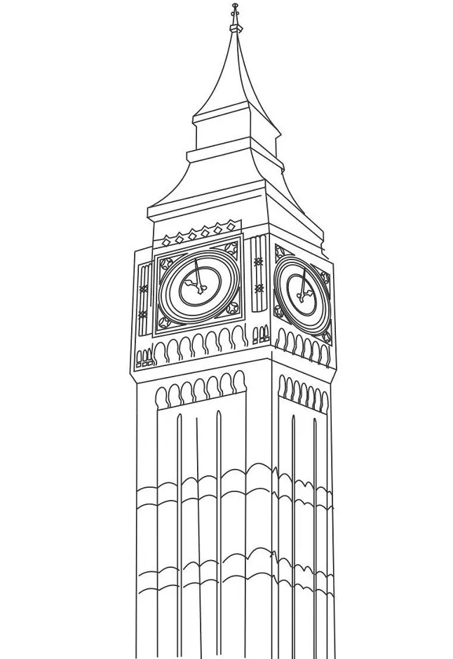 Big Ben Coloring Page