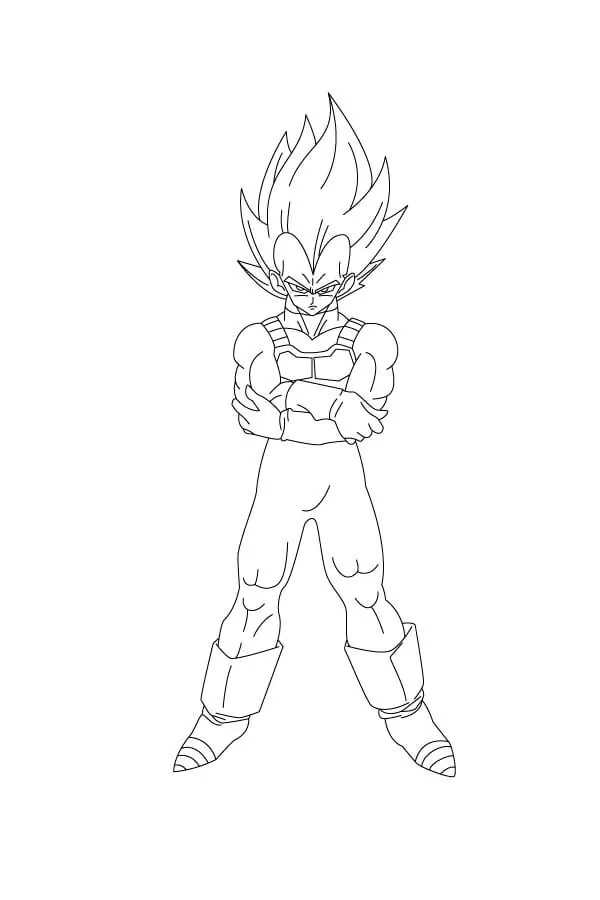 Angry SSJ4 Gogeta Coloring Page - Free Printable Coloring Pages for Kids