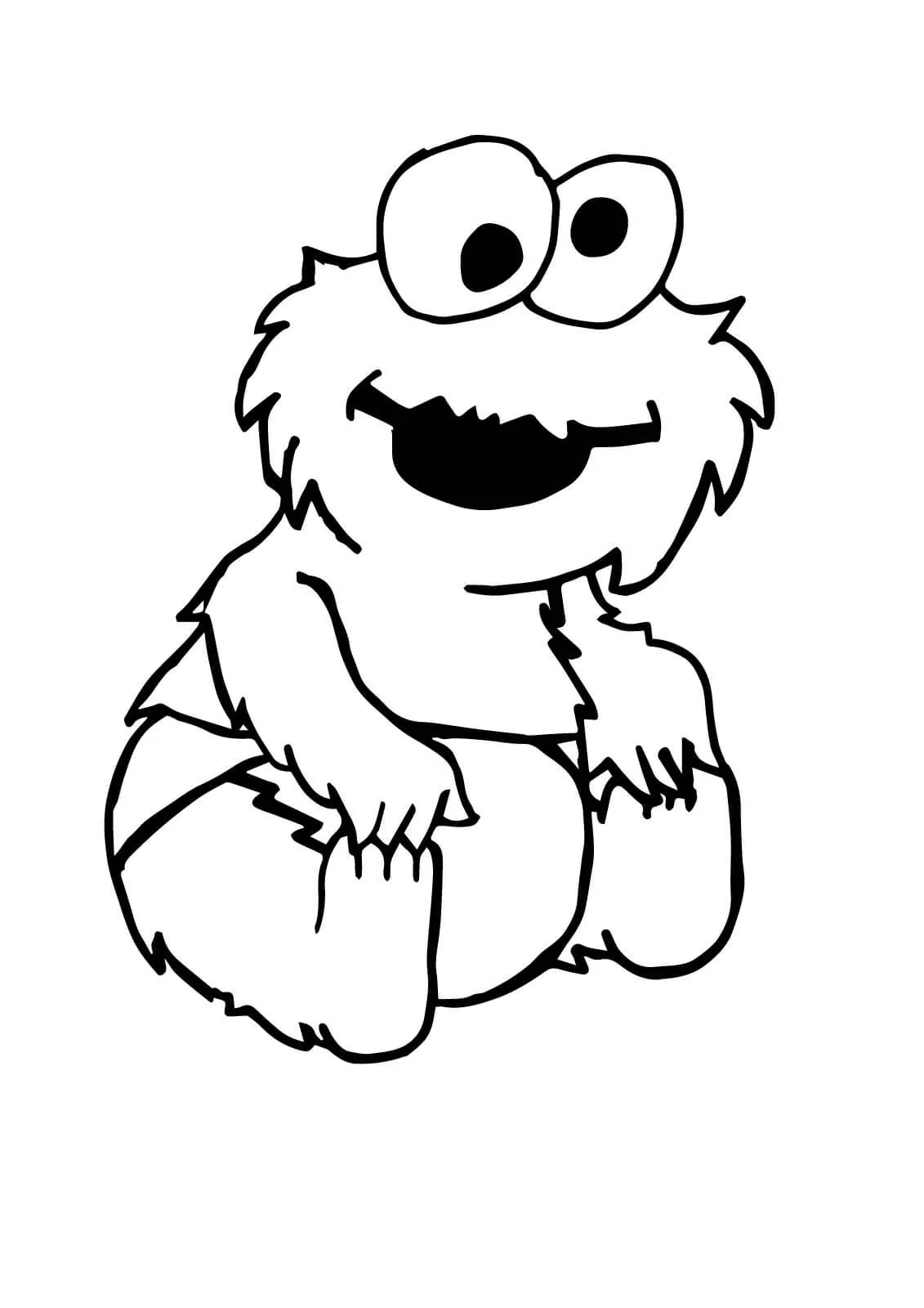 Sesame Street Coloring Page