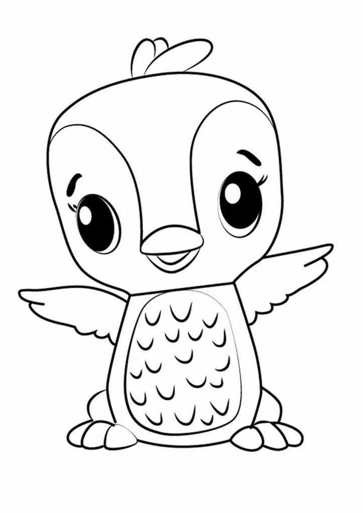 Penguala Hatchimal Coloring Page - Free Printable Coloring Pages for Kids