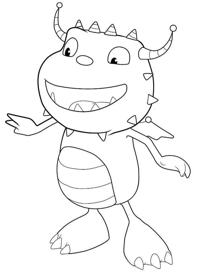 Henry Hugglemonster - Coloring Pages