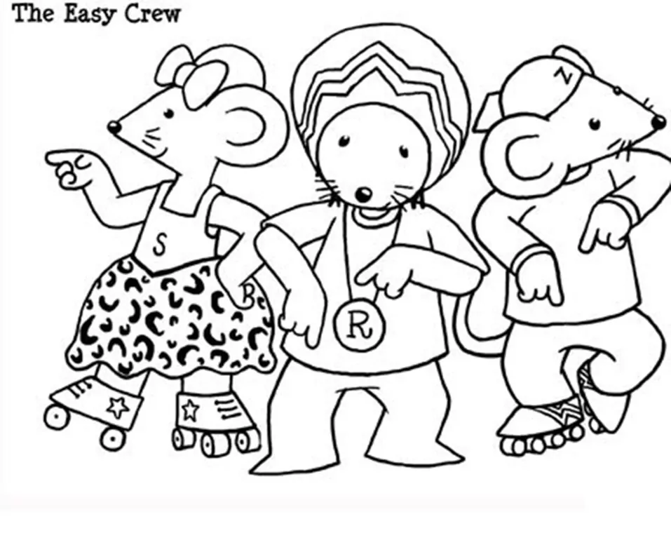 printable rastamouse coloring pages