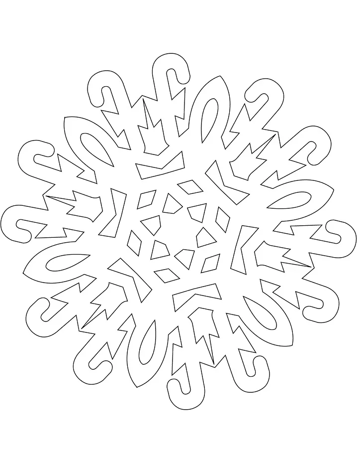 Snowflake Coloring Pages