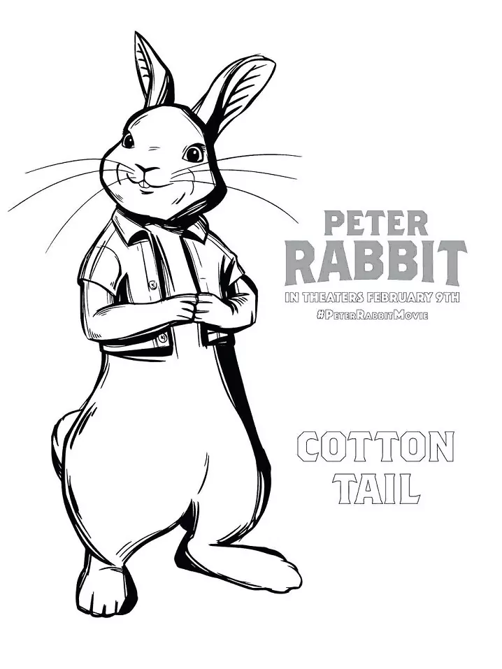 Peter Rabbit Coloring Page