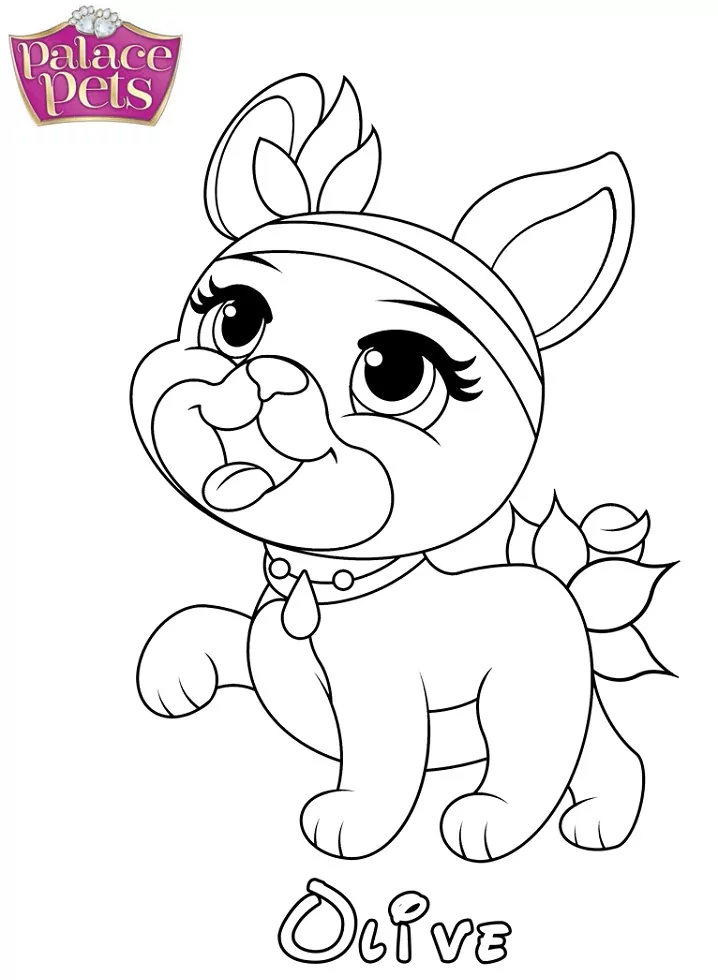 Olive Princess Coloring Page - Free Printable Coloring Pages for Kids