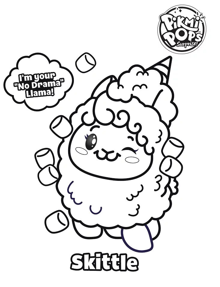 Pikmi Pops Coloring Page