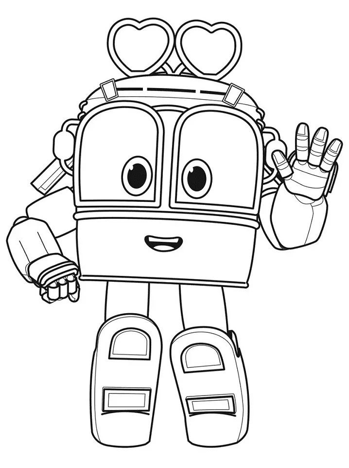 Selly From Robot Trains - Coloring Pages