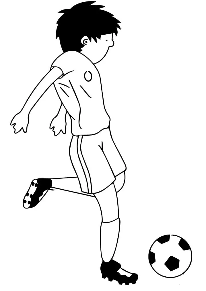 A Boy Playing Soccer