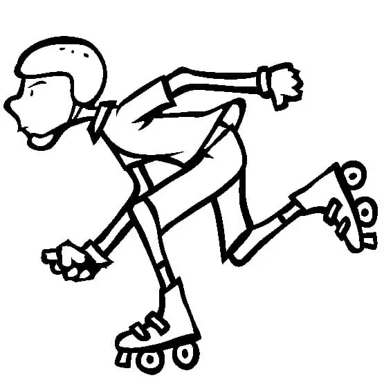 A Boy on Roller Skates