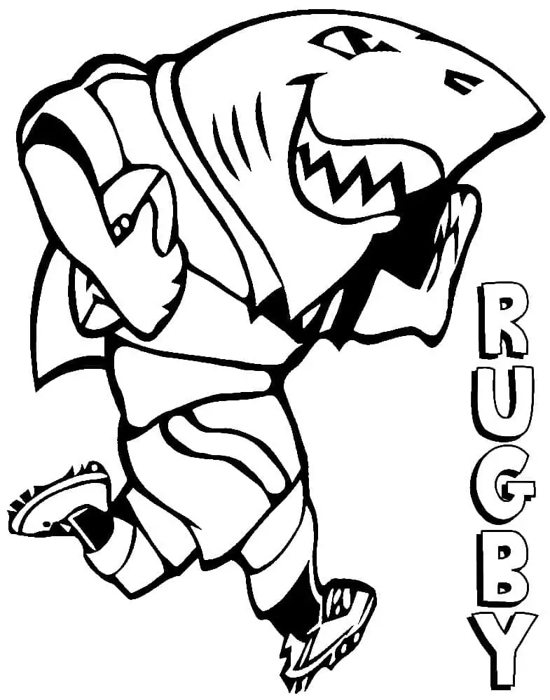 A Shark is Playing Rugby