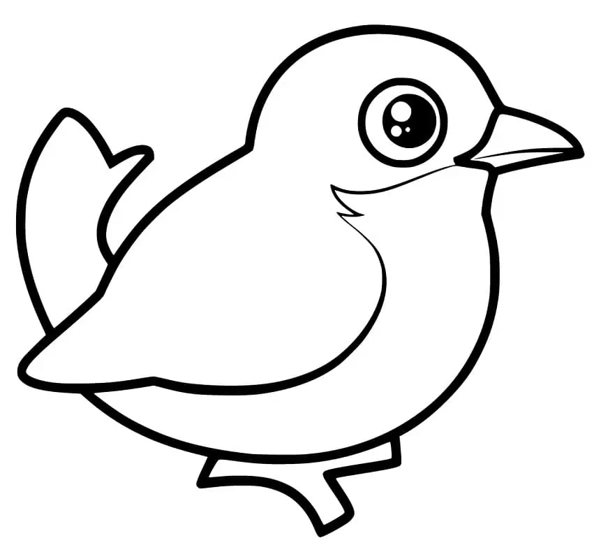 Bluebird is Flying Coloring Page - Free Printable Coloring Pages for Kids