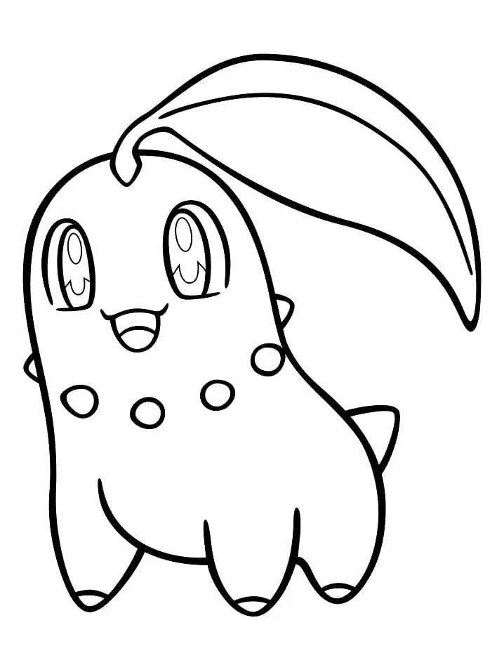 Adorable Chikorita Pokemon