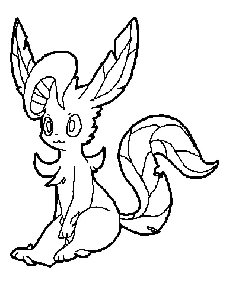 Print Leafeon Pokemon Coloring Page Free Printable Coloring Pages For