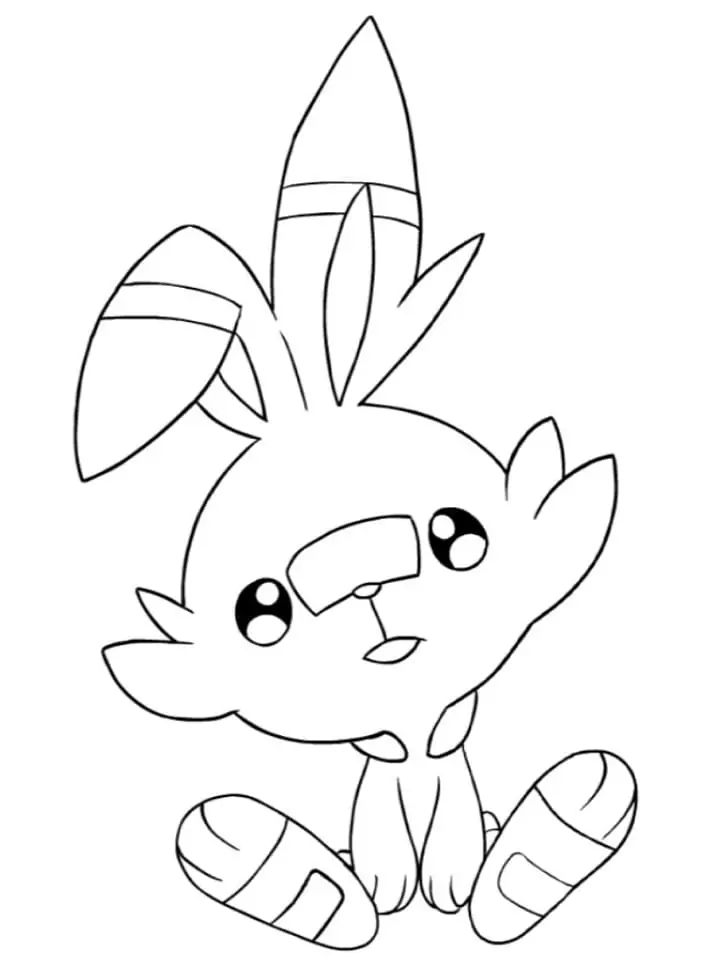 Adorável Pokémon Scorbunny