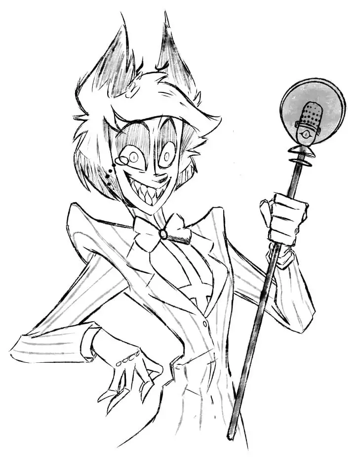 Alastor from Hazbin Hotel - Coloring Pages