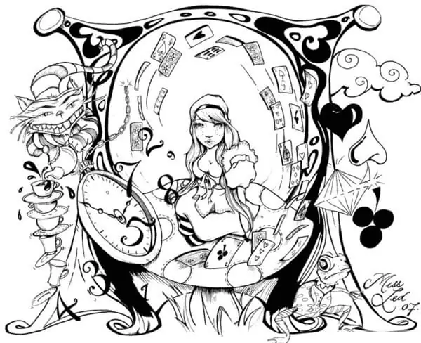 Alice in Wonderland Psychedelic