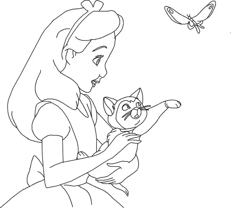Alice mit Kätzchen