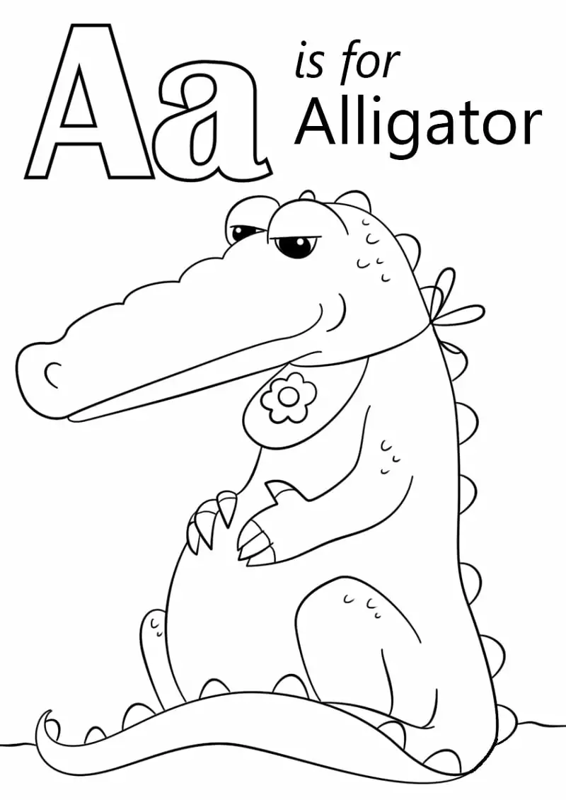 Alligator Buchstabe A